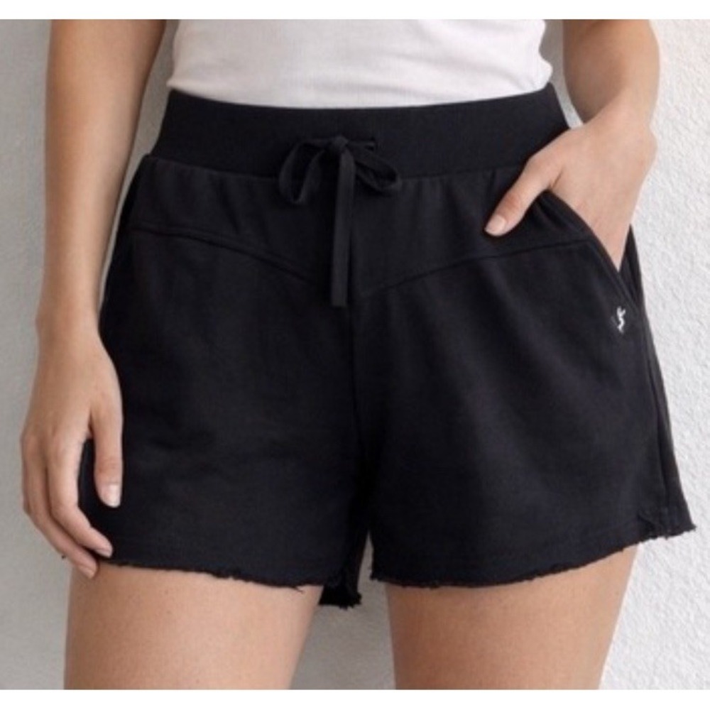 Joy Lab Women's Black French Terry Sweat Shorts Size XS New Knit Basque Waist‎ B
